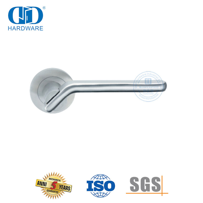 Acessórios europeus para portas dianteiras 304 maçanetas de porta com alavanca sólida de aço inoxidável-DDSH040-SSS