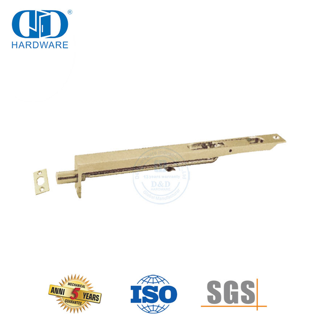 Parafuso embutido de encaixe de porta de latão de alta qualidade para porta de madeira-DDDB003-SB