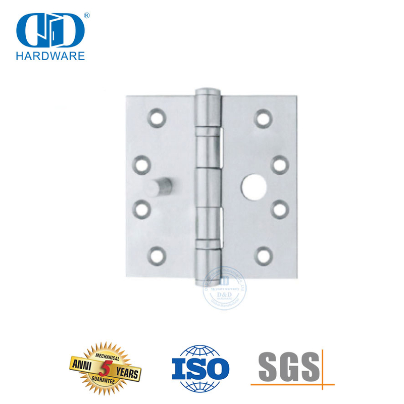 Amplamente utilizado hardware de porta de metal de aço inoxidável dobradiça de segurança única-DDSS015