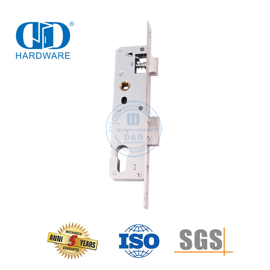 Porta estreita Lock-DDML021-3085 do Euro dos acessórios do hardware da porta de entrada do SUS 304