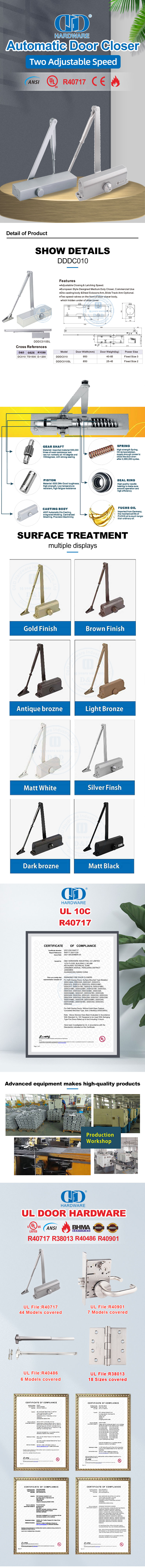 Fecho de porta para servi&ccedil;os m&eacute;dios