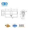Certificação EN 1303 Botão de amendoim Cilindro de trava única de latão sólido-DDLC014-70mm-SN