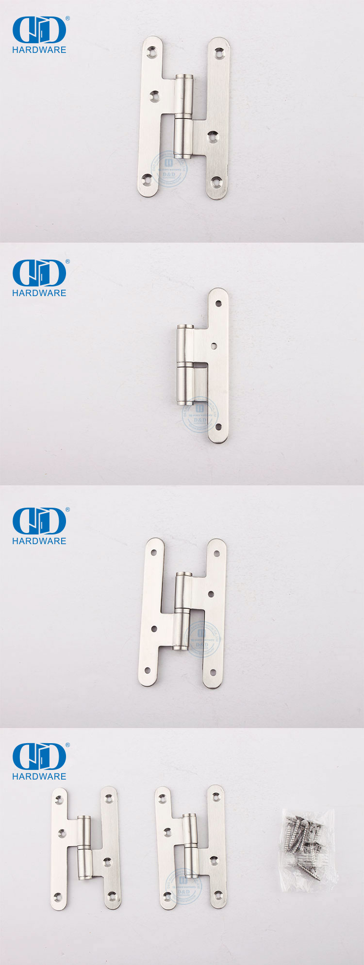 Dobradi&ccedil;a H de canto redondo de a&ccedil;o inoxid&aacute;vel