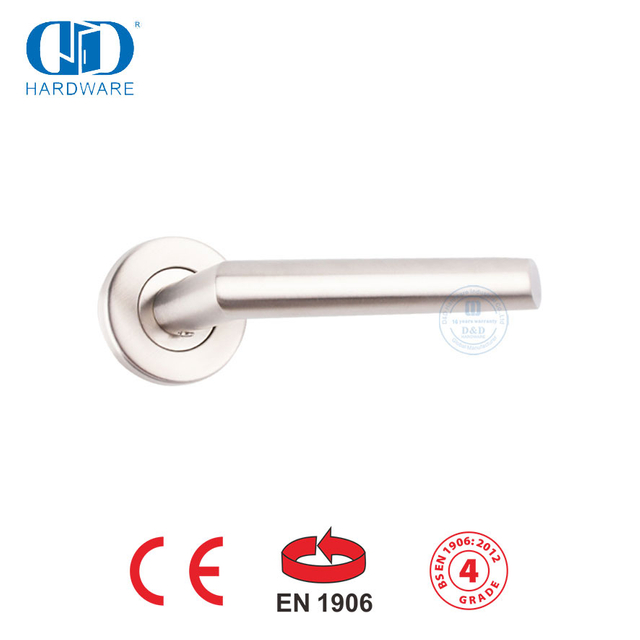 Novo Design Funiture Hardware EN 1906 Tubo Oco Alavanca Handle-DDTH012-SSS