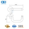 Alavanca dupla face de aço inoxidável para entrada de hotel, porta tubular Handles-DDTH024-SSS