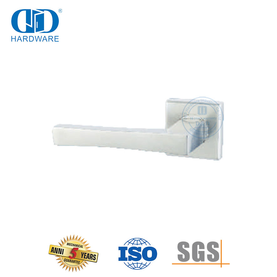 Maçaneta externa sólida de segurança em aço inoxidável 304 para porta de madeira-DDSH059-SSS