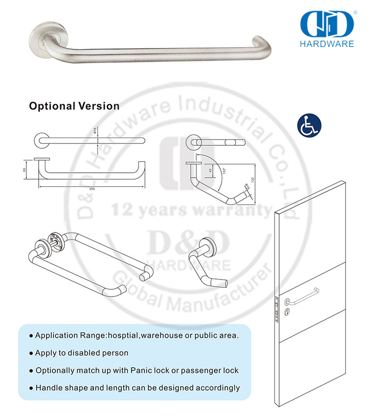 Al&ccedil;a de alavanca longa para banheiro