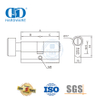 Cilindro de fechadura de banheiro com acabamento cromado acetinado com certificação EN 1303-DDLC007-70mm-SC