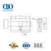 Cilindro de fechadura de encaixe para banheiro de latão acetinado com certificação EN 1303-DDLC007-70mm-SB