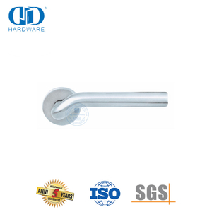 Maçaneta da porta com alavanca frontal SUS 304 de design simples e moderno -DDTH015-SSS