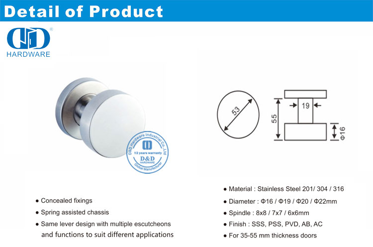Ma&ccedil;aneta da porta tipo ma&ccedil;aneta