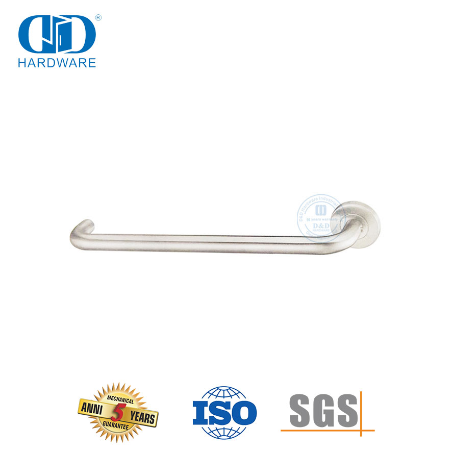 Maçaneta de porta com alavanca longa de aço inoxidável para banheiro-DDTH037