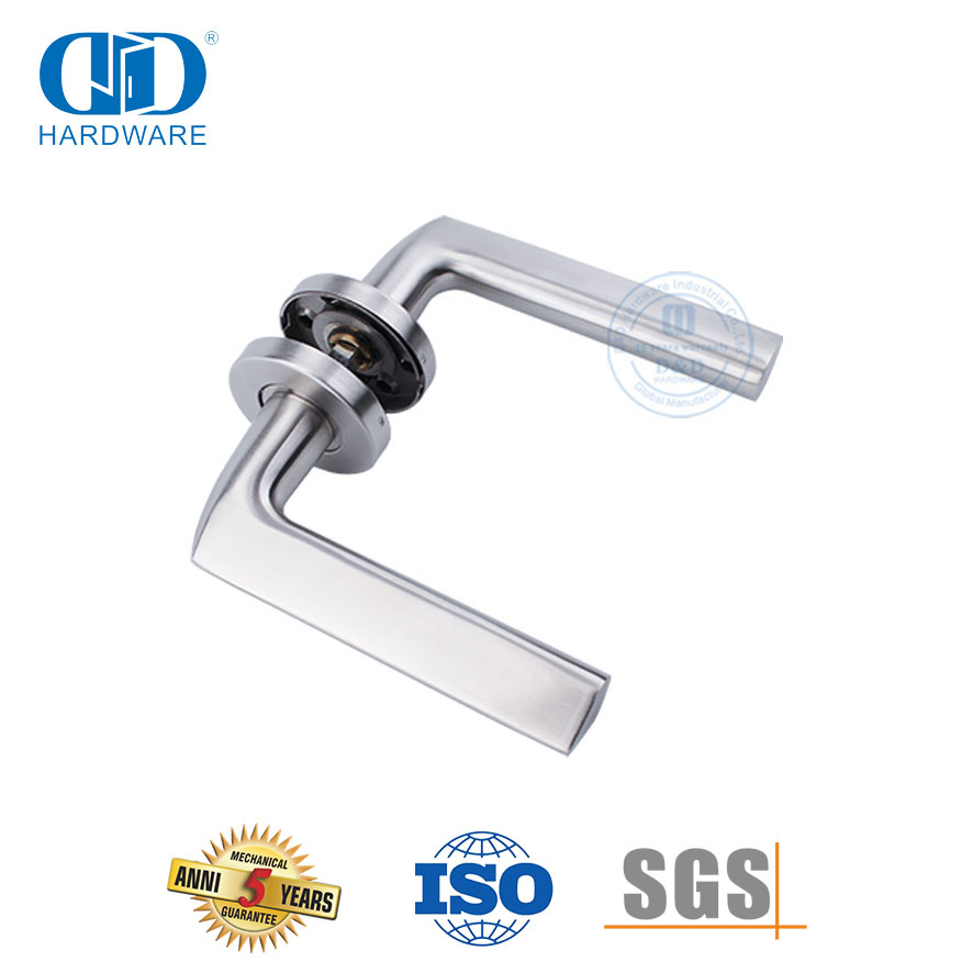 Maçaneta de porta em tubo sólido de aço inoxidável para móveis de alta qualidade-DDSH016-SSS