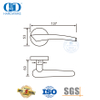 Maçaneta de porta interna com alavanca sólida de privacidade tipo Europa em aço inoxidável-DDSH043-SSS