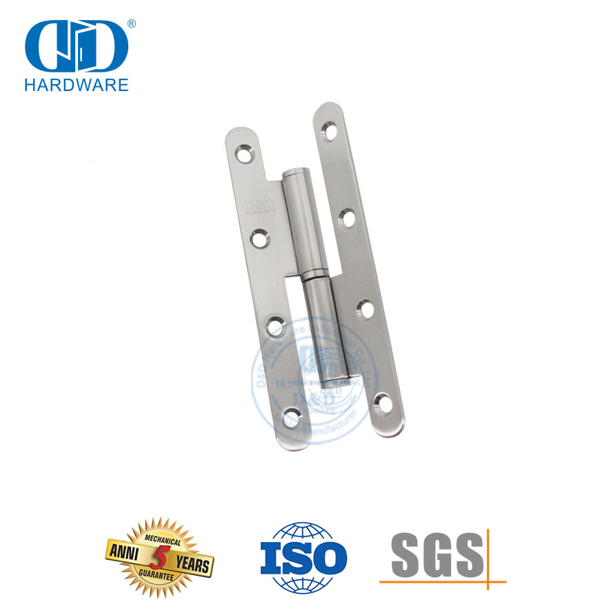 Dobradiça H de canto redondo de hardware de porta de metal de venda quente em aço inoxidável-DDSS019-B