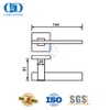 Alavanca de maçaneta de porta externa prateada de aço inoxidável para porta de metal-DDTH047-SSS