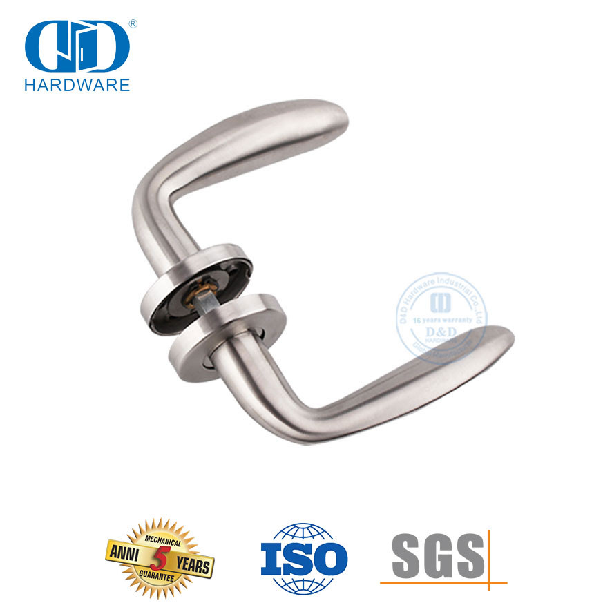 Acessórios de hardware de porta dupla design moderno segurança contemporânea maçaneta de porta sólida-DDSH019-SSS