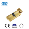 Cilindro de fechadura de encaixe para banheiro de latão acetinado com certificação EN 1303-DDLC007-70mm-SB