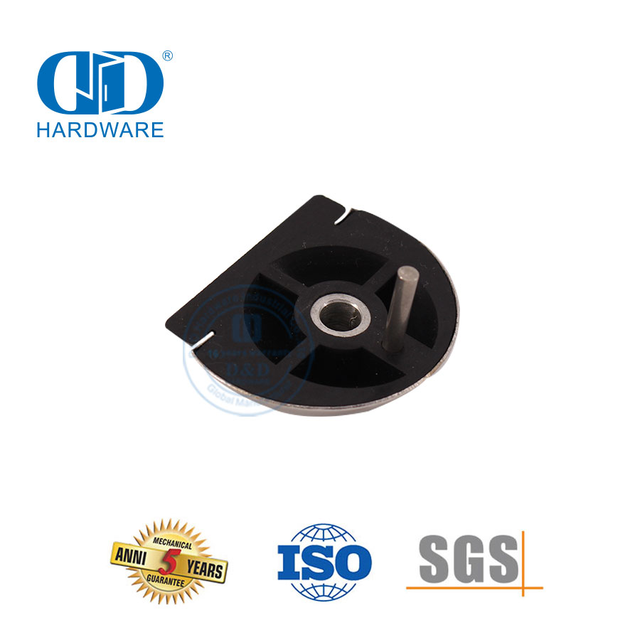Rolha de porta de piso de meia lua em aço inoxidável para hardware de construção residencial-DDDS014-SSS