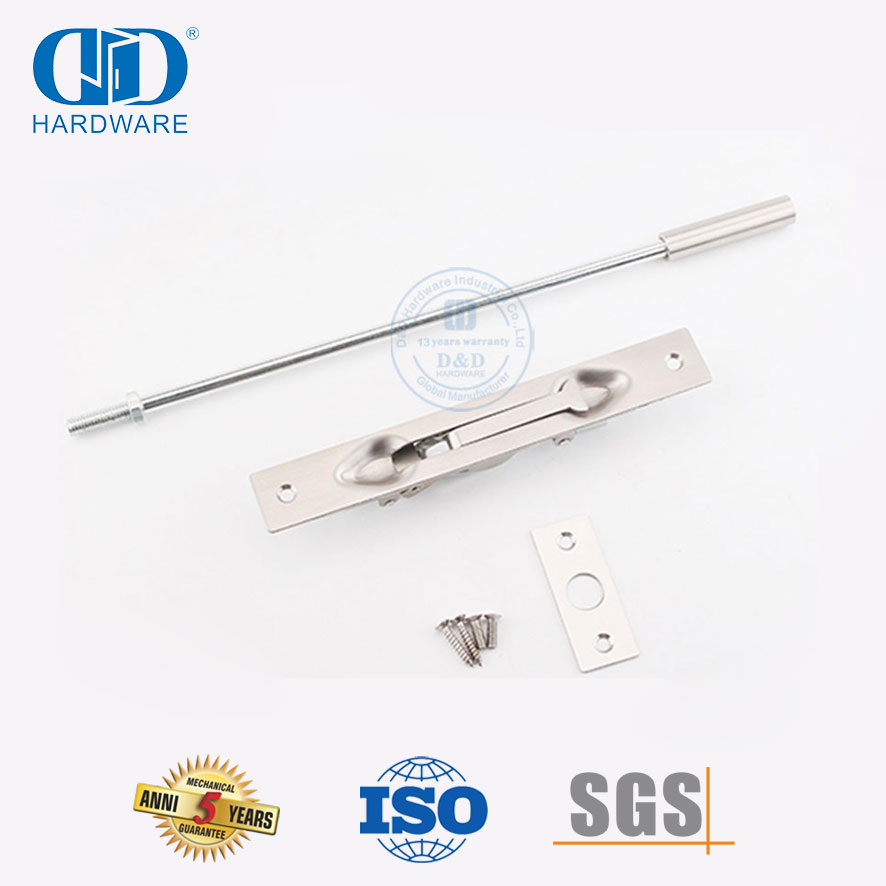 Parafuso de haste de extensão nivelada de hardware de porta de metal de aço inoxidável 304-DDDB011-SSS