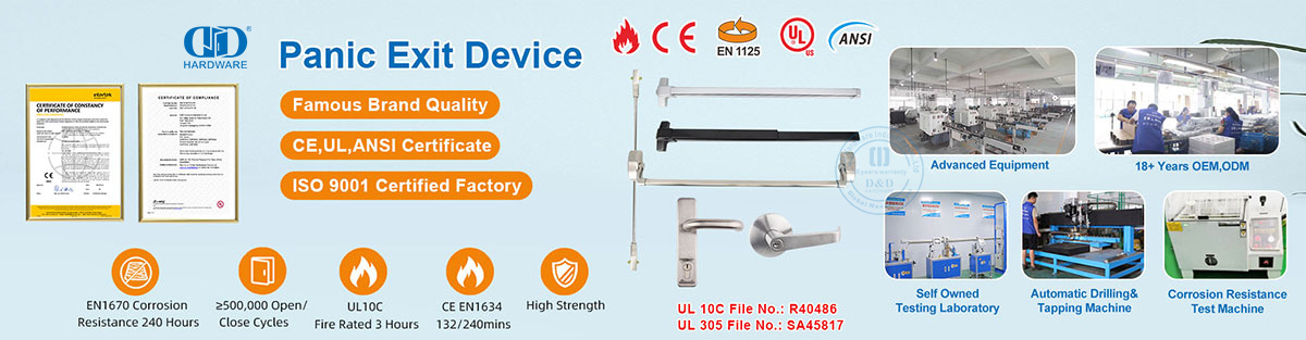 Dispositivos de sa&iacute;da de p&acirc;nico e de emerg&ecirc;ncia