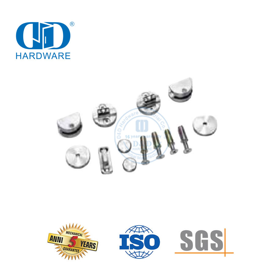 Hardware de porta de celeiro deslizante de aço inoxidável Hardware de garagem de aço Conjunto de trilhos de hardware de porta-DDBD051
