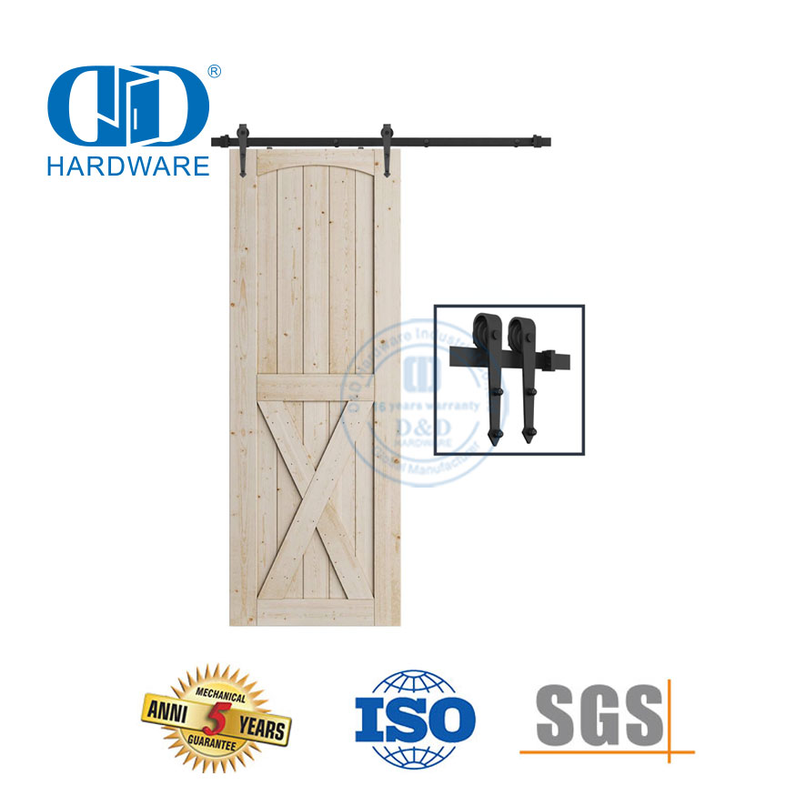 Acessório de ferragem de porta de aço inoxidável Bypass Hardware de porta de celeiro Hardware de porta de madeira de celeiro-DDBD006