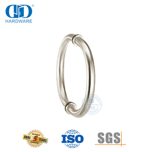 Personalizado formato circular especial de aço inoxidável chuveiro sala de escritório edifício de vidro temperado porta Handle-DDPH008