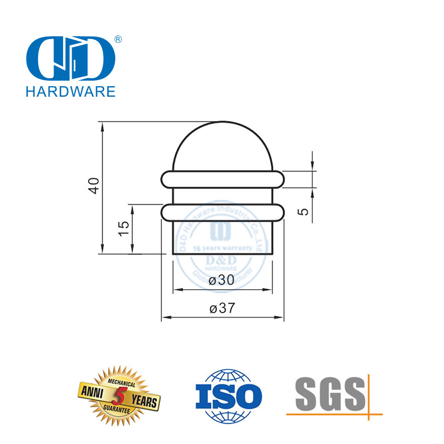 Rolha de porta resistente de aço inoxidável do fornecedor da China com porta de banheiro-DDDS039