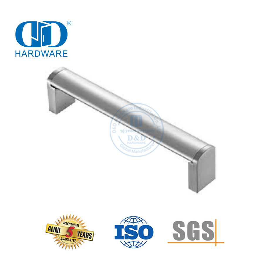 Popular quadrado oco armário ferragem porta da cozinha armário puxa móveis de aço inoxidável alças armários Luxury-DDFH025