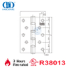 Preço de fábrica com classificação de fogo BHMA listado na UL padrão americano SUS304 à prova de fogo de instalação rápida dobradiça de porta interna de apartamento-DDSS007-FR