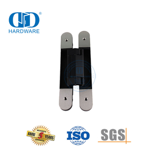 Alta segurança liga de zinco 3d escondido invisível móveis armário guarda-roupa ferragem não-handed pivô porta dupla dobradiça-DDCH008-G80