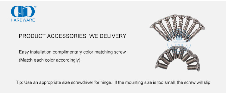 Parafusos de dobradi&ccedil;a de porta