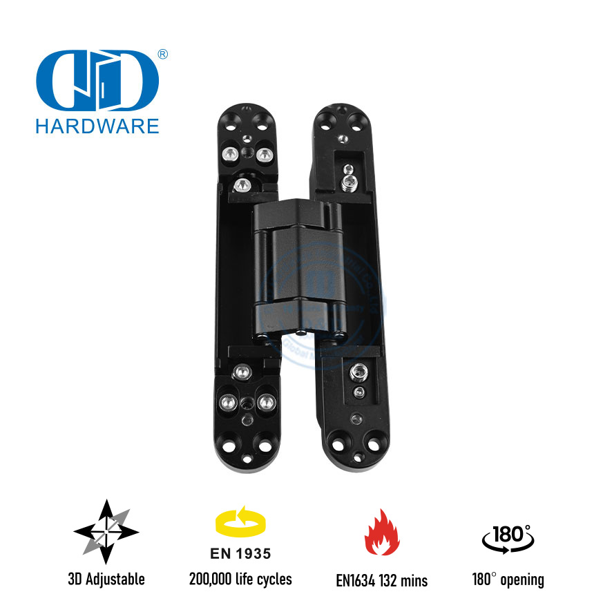 Dobradiça de porta oculta para apartamento com classificação de fogo com EN1935-DDCH008-G80