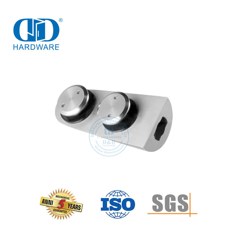 Pivô de porta inferior de aço inoxidável, hardware de porta de vidro, remendo de pivô, encaixe superior Pivot-DDGP012