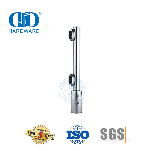 Pivô inferior de aço inoxidável da porta de vidro Polo curto para conexões de mola de piso -DDGP004