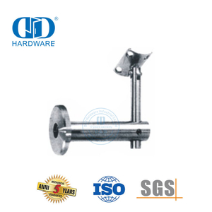 Acessórios de trilho de escada suporte de braçadeira de vidro de aço inoxidável porta de vidro corrimão Bracket-DDHB004