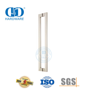 Hardware de porta de aço inoxidável exterior principal porta de vidro puxar alça allure pull Handle-DDPH015