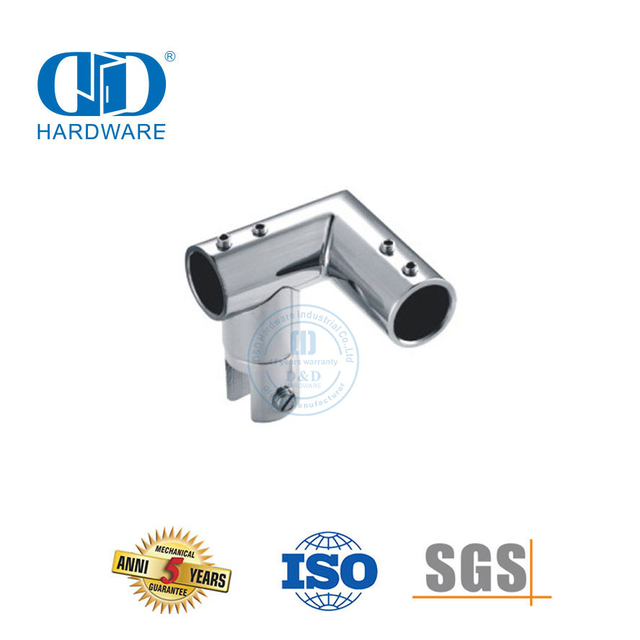 Aço inoxidável superior marinho ferragem dobrável conector giratório acessórios painel de vidro suporte Connector-DDSC040