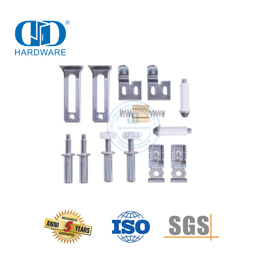 Fabricante profissional de aço inoxidável interior montagem superior kit porta do celeiro porta deslizante ferragens móveis Hardware-DDBD072