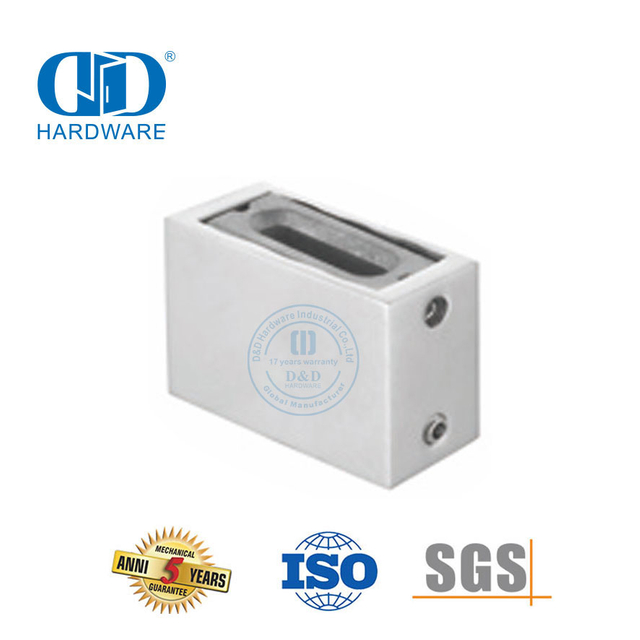 Suporte de parede para porta deslizante de hardware de vidro de aço inoxidável-DDSL001-6
