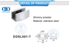 Acessórios de vidro de aço inoxidável Porta deslizante Hardware Shimmy Arrester-DDSL001-7