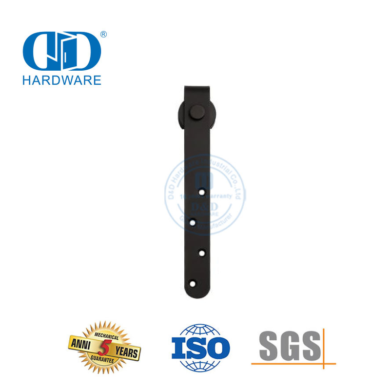 Hardware de construção de aço inoxidável preto mini deslizante celeiro porta de madeira para armário e tv Stand-DDBD031