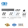 Hardware de porta de bolso de aço inoxidável montado na parede corrediça dupla resistente kit de engrenagem de rolo de porta de celeiro-DDBD039