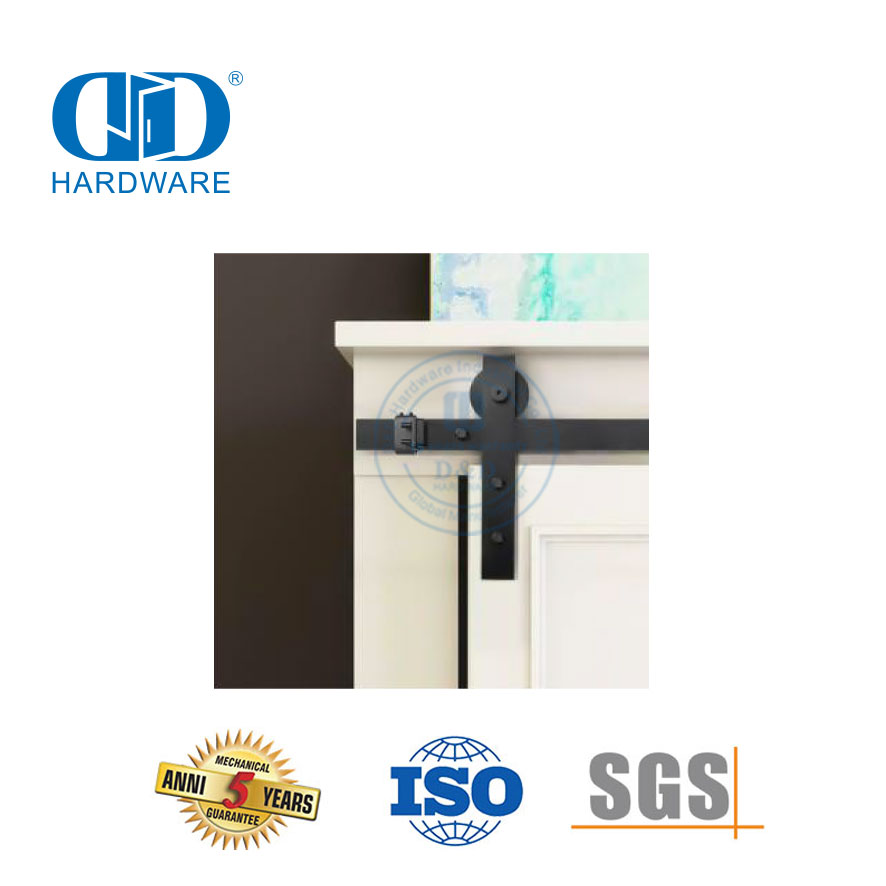 Armário de tv em aço inoxidável, mini guarda-roupa deslizante preto, porta de celeiro, hardware de bolso