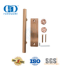 Aço inoxidável rosa ouro dupla face push pull maçaneta da porta do celeiro móveis dedo puxar maçaneta da porta-DDBD102 SRG