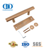 Maçaneta de porta de celeiro dourada rosa de aço inoxidável, hardware de porta deslizante, puxador tubular-DDBD101 SRG