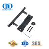 Maçaneta de porta de celeiro dupla face deslizante de aço inoxidável preto Hardware de construção-DDBD102 preto