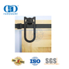 Aço inoxidável porta dupla deslizante ferragem da porta do celeiro para acessórios de portão interior aço garagem Hardware-DDBD015