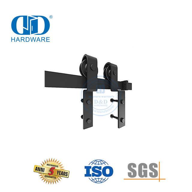 Trilho de porta de celeiro de aço inoxidável removível acessórios de hardware de porta de madeira porta deslizante doméstica Rail-DDBD020